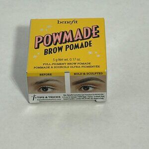 Benefit Cosmetics POWmade Brow Pomade 4 Warm Deep Brown New In Box Full-Size